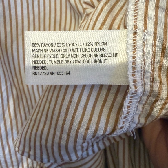 XXL Puff 3/4 Sleeve Tie-Front
Blouse - A New Day Striped - Picture 12 of 14